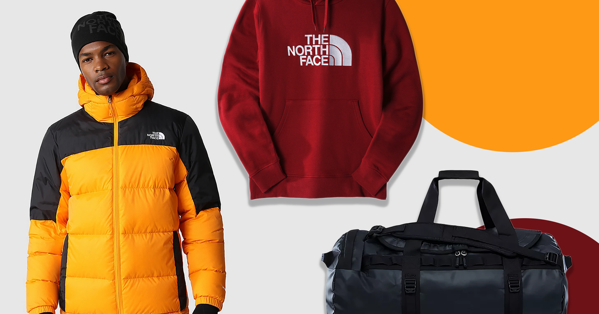 North face top jacket bag